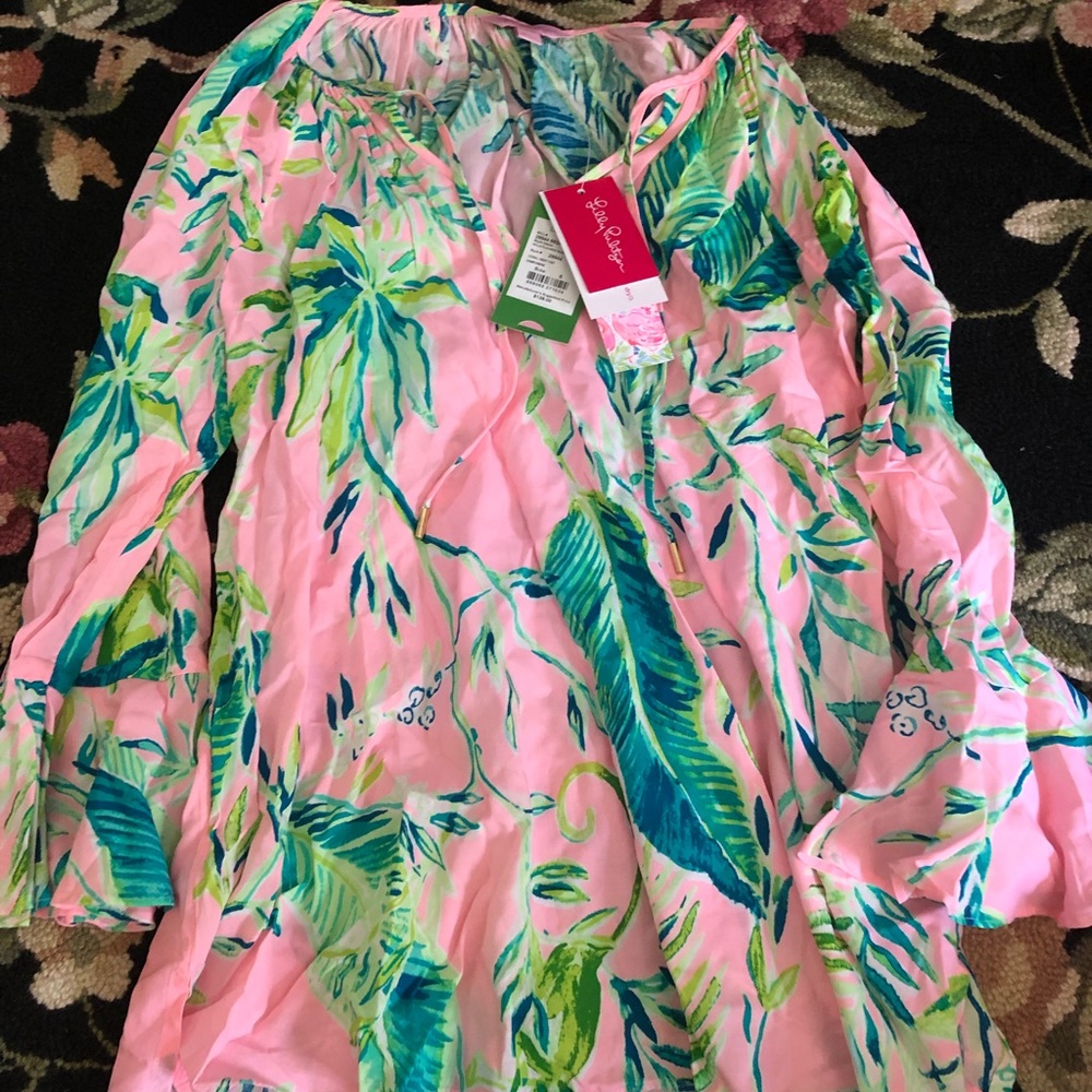 NWT Willa Flounce Sleeve Top